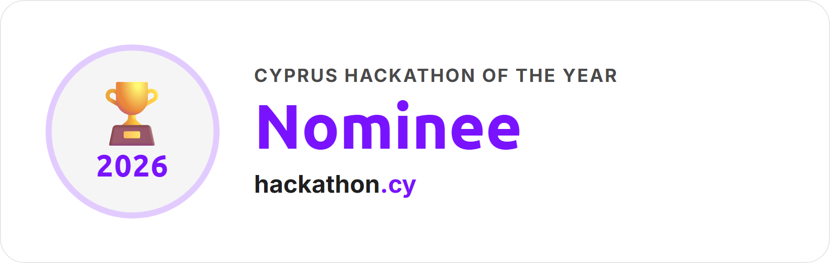 Nominee 2026 badge
