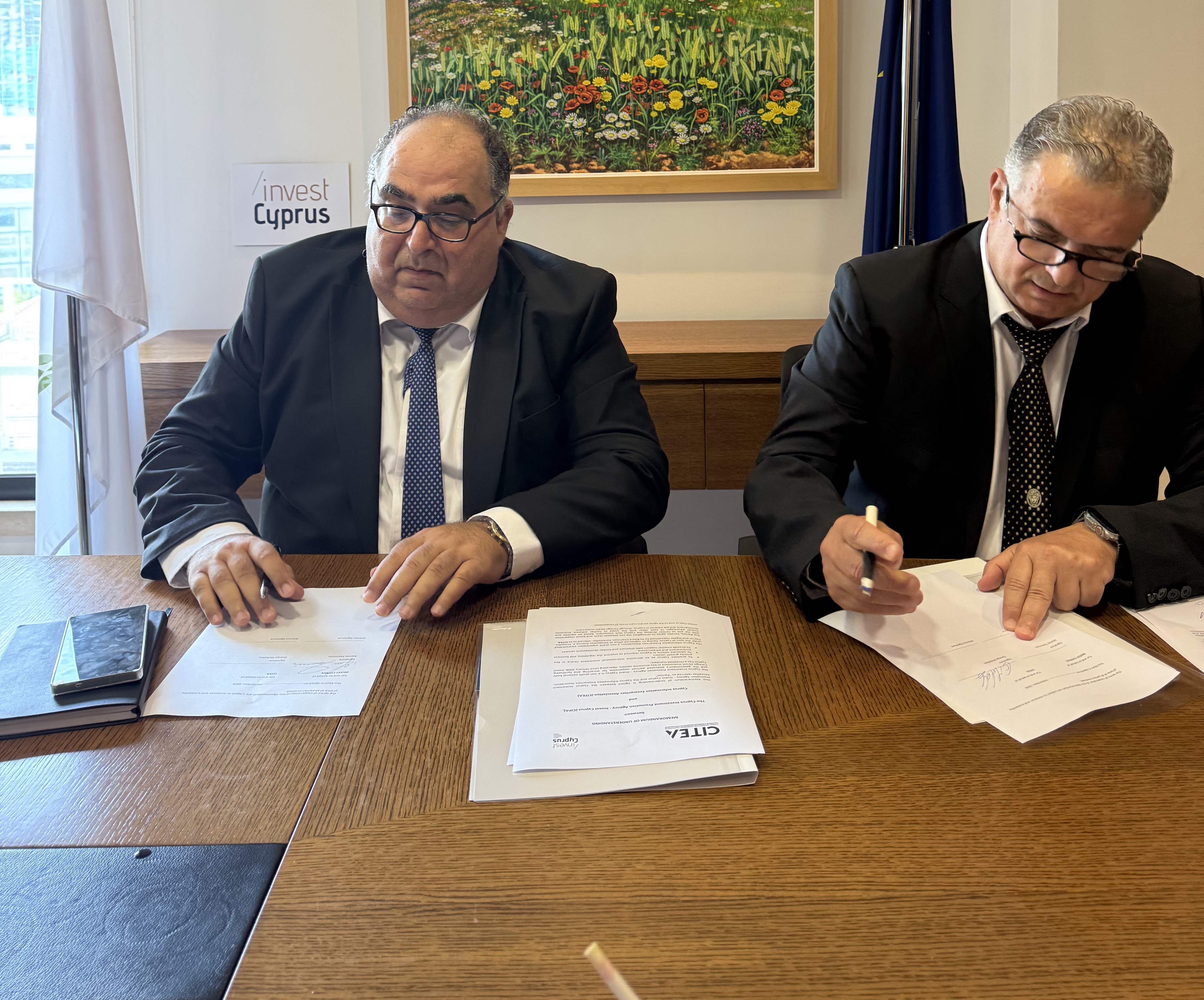 Invest Cyprus brings the companies in, CITEA wants them to buy local: the two sign an MoU