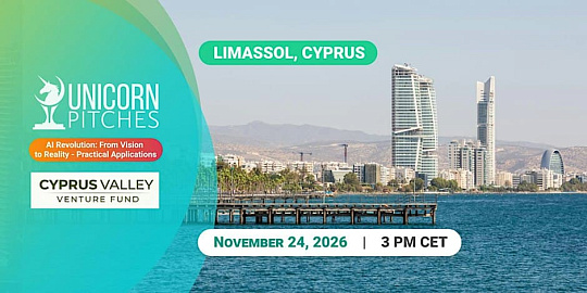  10 startups, 3 minutes each, a ticket to San Francisco: Unicorn Pitches lands in Limassol on 24 November